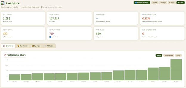 Instagram analytics